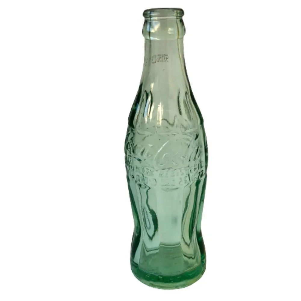 Coca Cola Soda Bottle Green Glass Vintage BEMIDJI MINNESOTA 6 oz